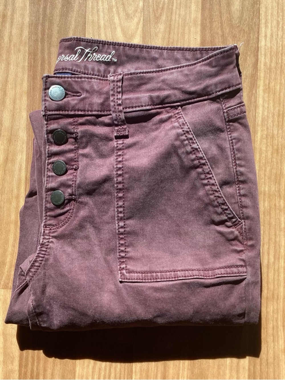 Dusty Mauve Mid Rise Skinny Jeans - Universal Threads